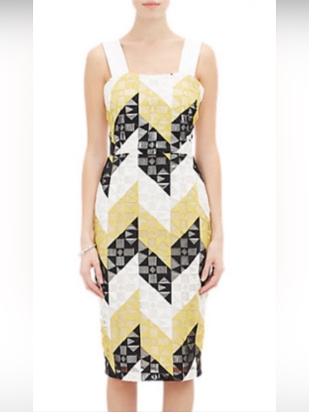A.L.C Geometric Weave & Pattern Dress